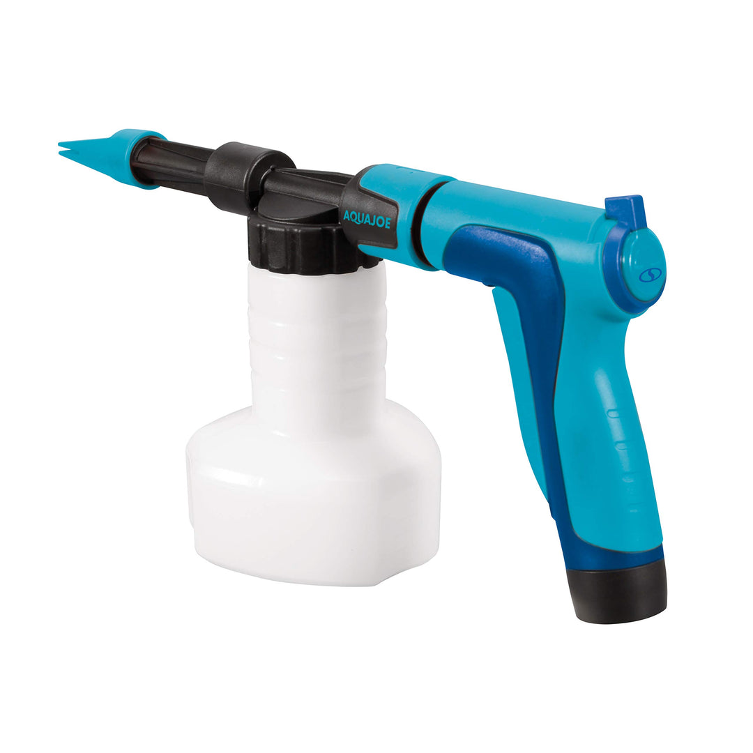 Restored Scratch and Dent Aqua Joe AJ-SPXN | 2-in-1 Hose-Powered Adjustable Foam Cannon Spray Gun Blaster, with Spray Wash Quick-Connect to Any Garden Hose (Refurbished)
