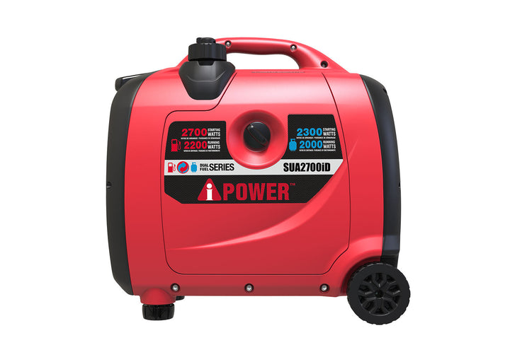 Restored Scratch and Dent A-iPower SUA2700iD, 2700 Peak Watts, Dual Fuel Inverter Generator (Refurbished)