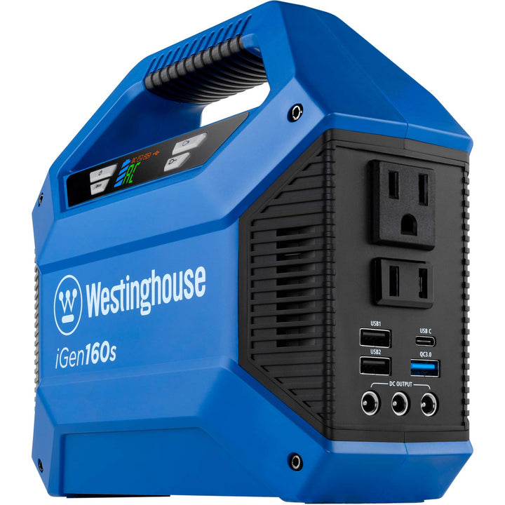 Restored Westinghouse 155Wh 150 Peak Watt Portable Power Station & Solar Generator, Pure Sine Wave AC Outlet, Backup Lithium Battery, (Solar Panel Not Included) (Refurbished)