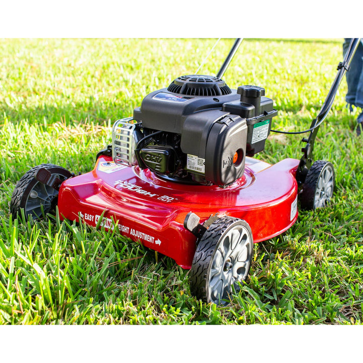 Restored Hyper Tough 20-inch 125cc Gas Push Mower with Briggs & Stratton Engine (Assembly Details: 46.9 lbs; 22.10-inch Height) (Refurbished)