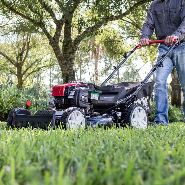 Restored Black Max 22-inch 150cc Self Propelled Gas Mower with High Rear Wheels (Assembled Height 37.2" Weight 64.4 Pounds) (Refurbished)