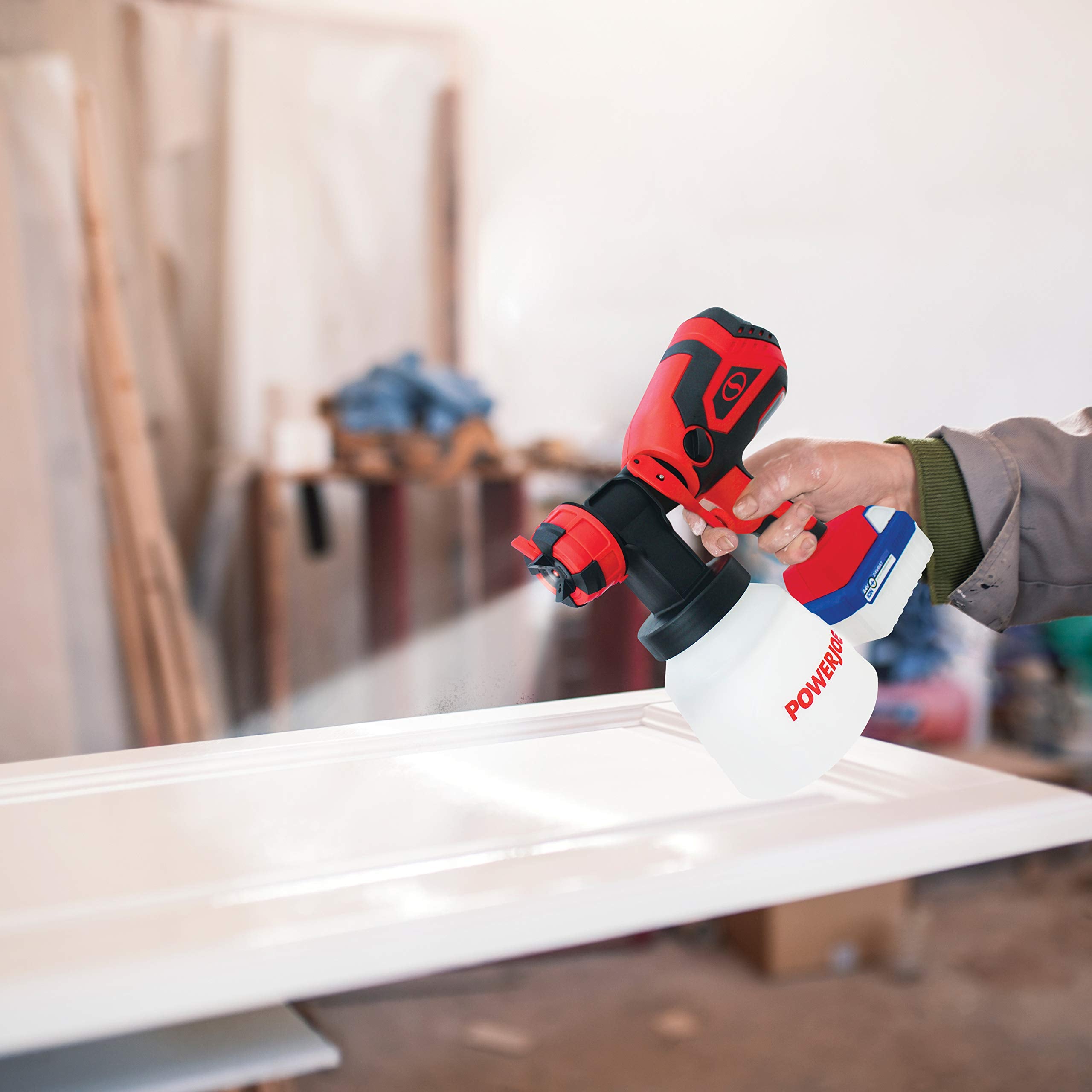 Sun Joe 24V-PS1 24-Volt Amp Cordless HVLP Handheld Paint Sprayer