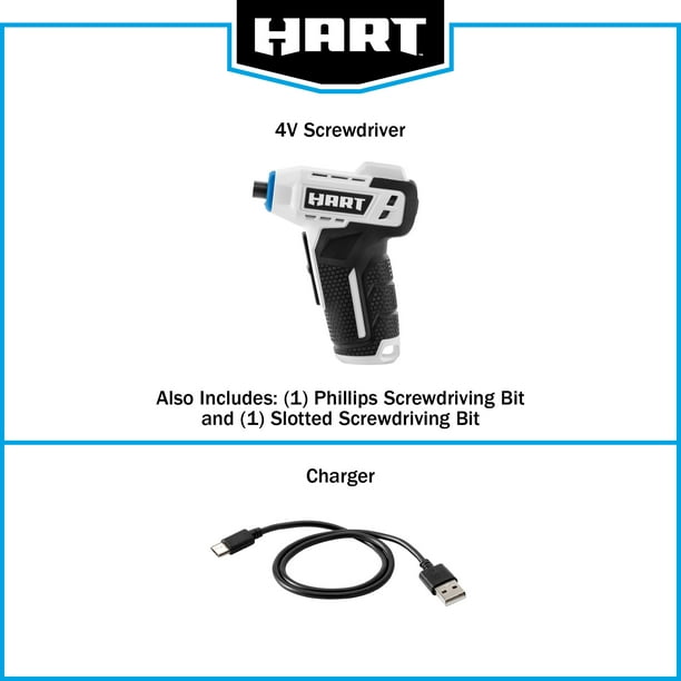 Restored HART Cordless 4-Volt Battery Screwdriver Hand Tool (Refurbished)