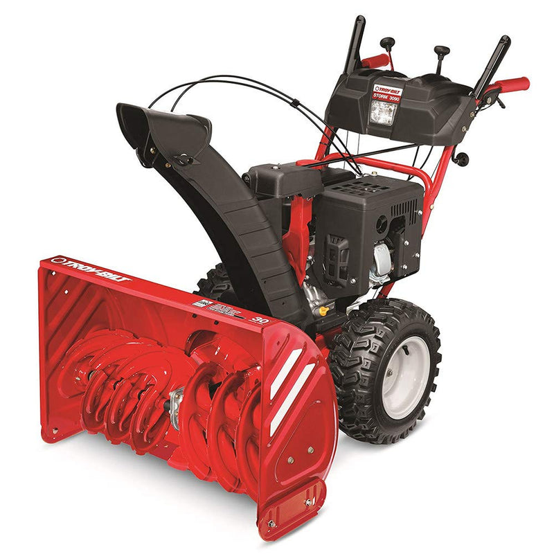 Troy-Bilt Storm 30 in. 357 cc Two-Stage Electric Start Gas Snow Blower with Power Steering and Heated Grips Model 3090