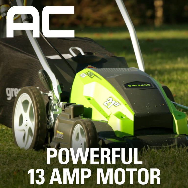 Restored Scratch and Dent Greenworks 13 Amp 21" Corded Lawn Mower (Refurbished)