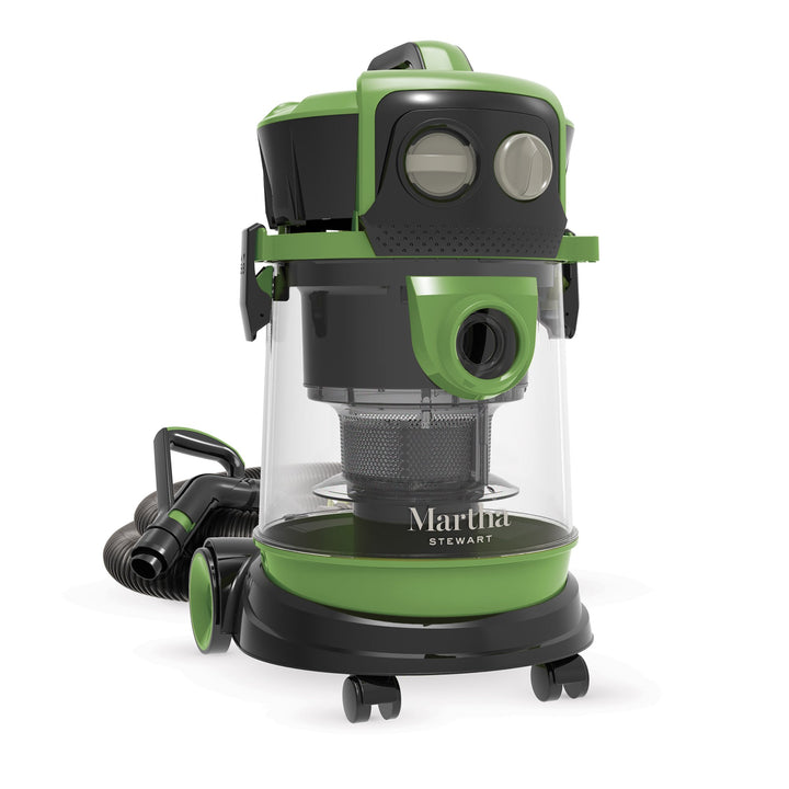 Martha Stewart MTS-WDV40 Ultra-Portable Wheeled Multi-Cyclone Wet/Dry Vacuum | 4 Gallon | 8.5-Amp | 80 CFM | Included Accessory Bundle [REMANUFACTURED]