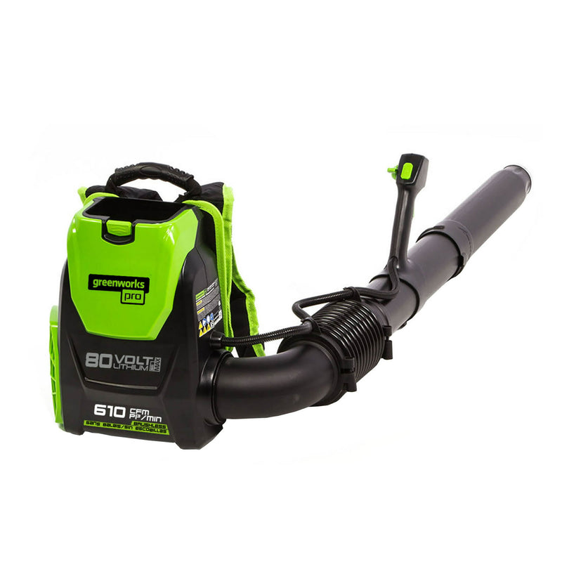 Restored Greenworks 80V 580 CFM Cordless Brushless Backpack Blower, Battery Not Included, 2403802 (Refurbished)