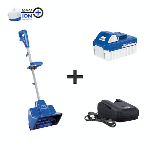 Restored Snow Joe 24V-SS11 24-Volt* IONMAX Cordless Snow Shovel Kit | 11-Inch | 4.0-Ah Battery & Charger (Refurbished) | LOCAL PICKUP ONLY