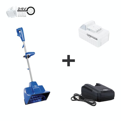 Restored Scratch and Dent Snow Joe 24V-SS11-XR 24-Volt* IONMAX Cordless Snow Shovel Kit | 11-inch | W/ 5.0-Ah Battery + Charger (Refurbished)