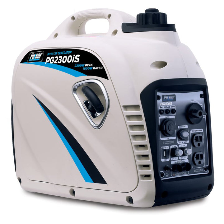 Restored Pulsar 2,300W Portable Gas-Powered Inverter Generator with USB Outlet & Parallel Capability (Refurbished)