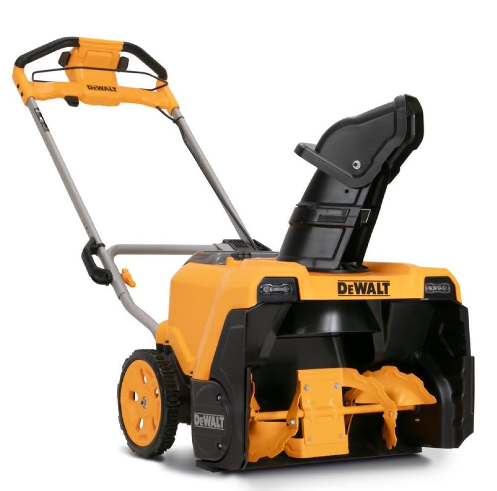 DEWALT 60-Volt 21 in. Maximum Cordless Electric Single Stage Snow Blower with Two 4.0 Ah FLEXVOLT Batteries and 2 Chargers