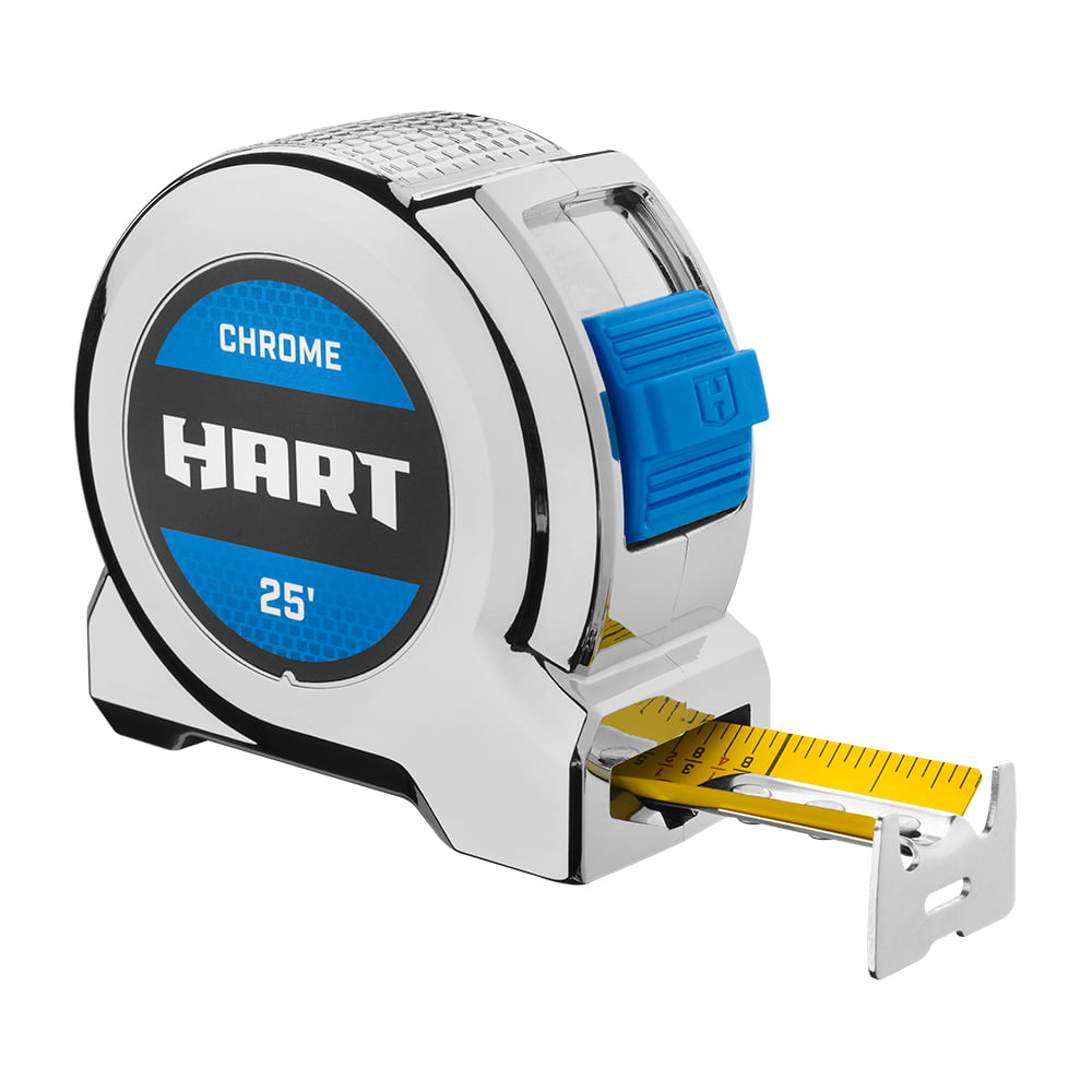 Restored Scratch and Dent HART 25-Foot Chrome Tape Measure (Refurbished)
