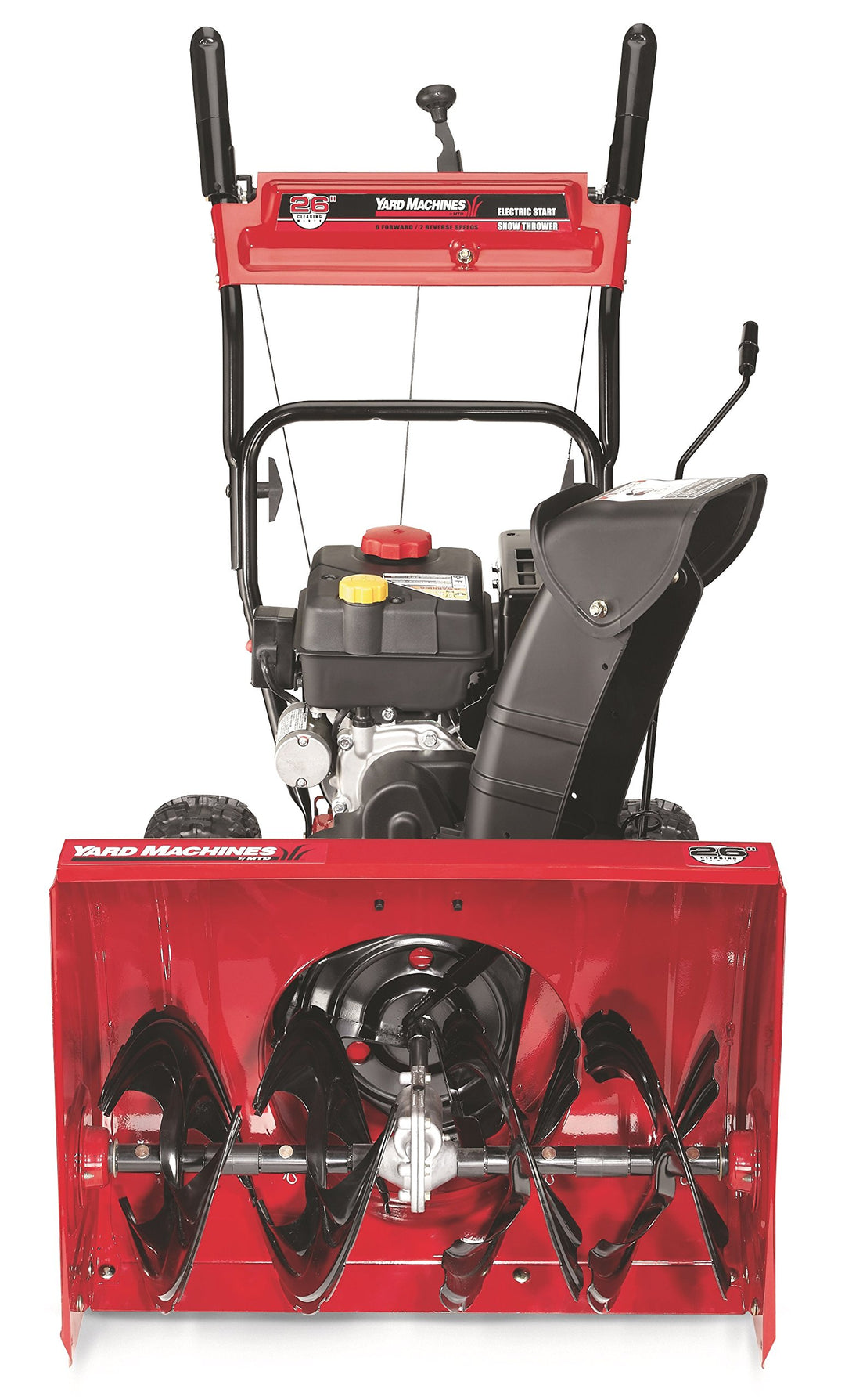 Yard Machines 600 24-in 208-cc Two-Stage Self-Propelled Gas Snow Blower with Push-Button Electric Start