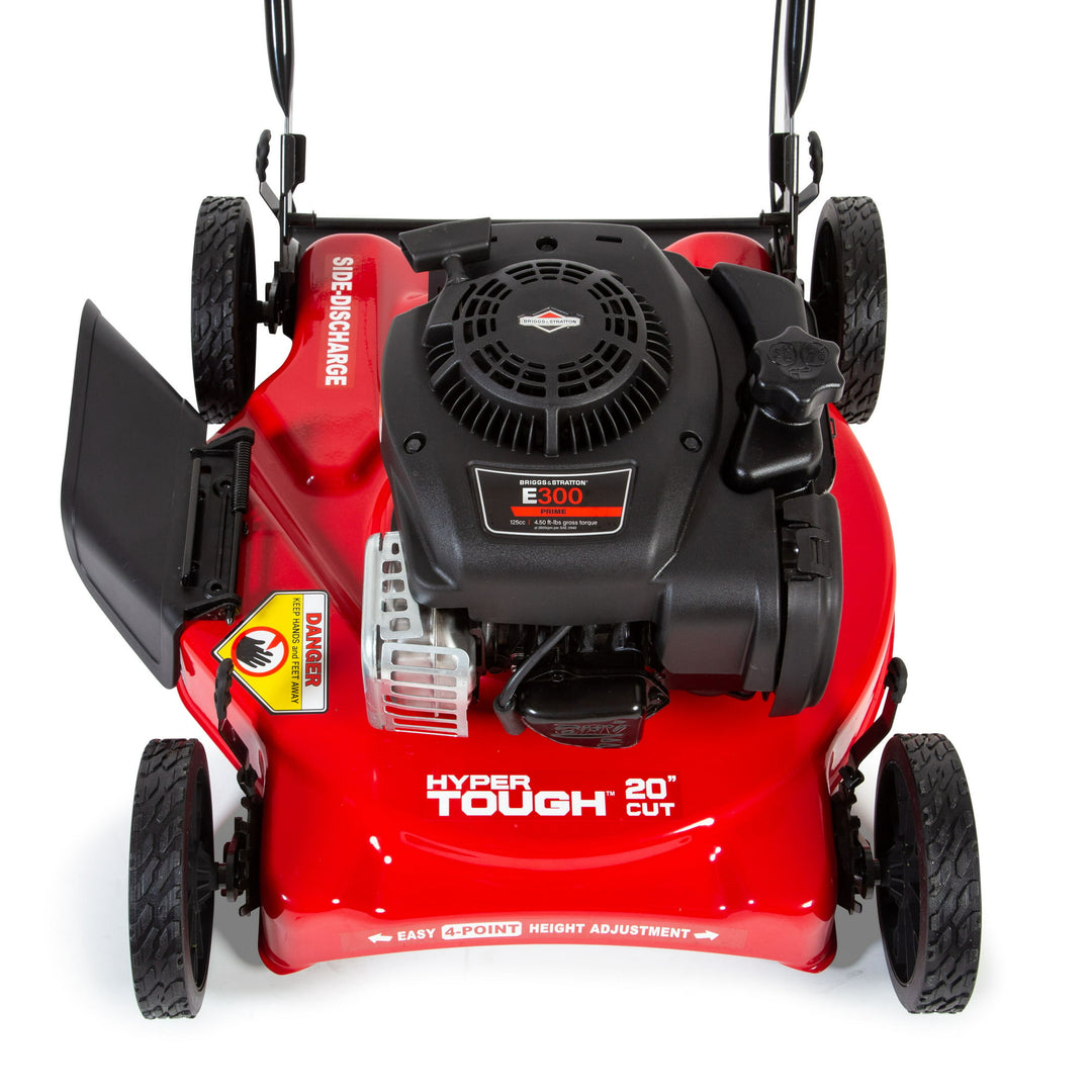 Restored Hyper Tough 20-inch 125cc Gas Push Mower with Briggs & Stratton Engine (Assembly Details: 46.9 lbs; 22.10-inch Height) [Local Pickup Only] (Refurbished)