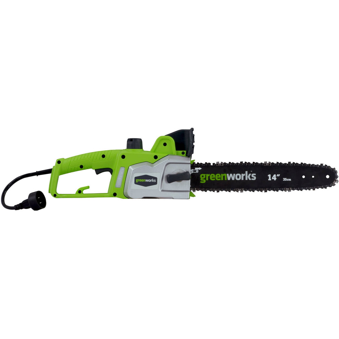 Restored Scratch and Dent Greenworks 9 Amp 14-inch Corded Electric Chainsaw, 20012 (Refurbished)