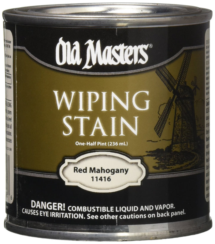 Old Masters 11416 Oil Based Wiping Stain, 0.5 pt, Red Mahogany