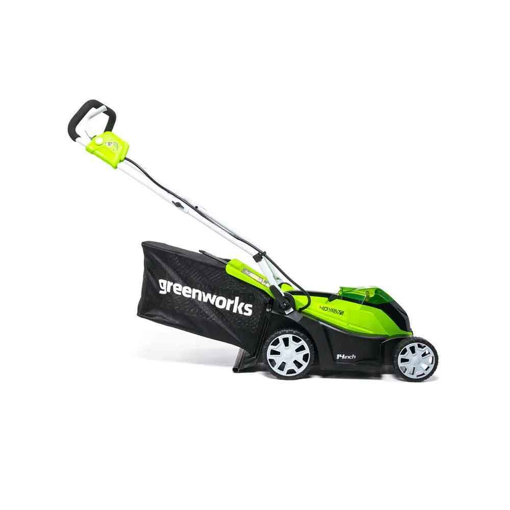 Restored GreenWorks 40-Volt 17-Inch Cordless Brushed Lawn Mower Kit (Refurbished)