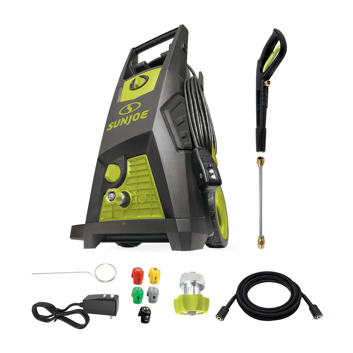 Restored Sun Joe SPX3550 2350-PSI Max 1.8-GPM Max Brushless Induction Electric Pressure Washer w/ 5-Quick Connect Nozzles, Detergent Tank (Refurbished)