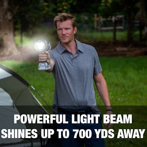 Restored Sun Joe 24V-1500FL-LTE-P1 24-Volt* IONMAX Handheld Flashlight/Spotlight/Flood Kit | W/ 2.0-Ah Battery + Charger | 1500 Lumens Max (Refurbished)