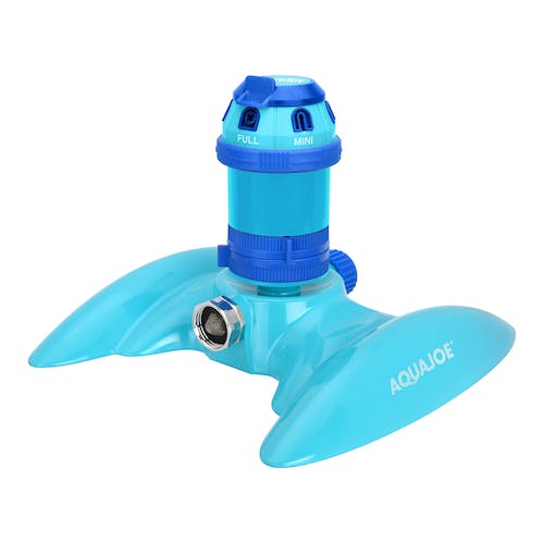 Restored Aqua Joe AJ-MSSBM6 6-Pattern Turbo Drive 360 Degree Sprinkler | Customizable Coverage | 5,284 Sq. Ft. Max Coverage (Refurbished)