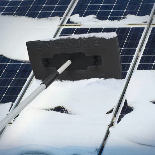 Restored Snow Joe SJBLZD-JMB2-BLK 2-Pack Jumbo Telescoping Snow Broom + Ice Scraper, Black/Black (Refurbished)