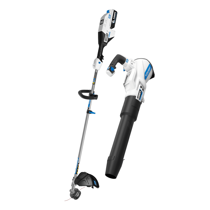 (Restored) HART 40-Volt Cordless Brushless 15-inch String Trimmer & 600 CFM Blower Kit, (1) 4.0Ah Lithium-Ion Battery and Charger (Refurbished)