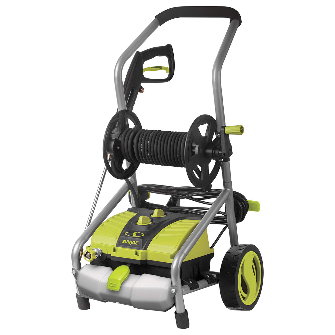 Restored Sun Joe SPX4001 2030 PSI 1.76 GPM 14.5 Amp Electric Pressure Washer w/ Pressure Select Technology & Hose Reel (Refurbished)