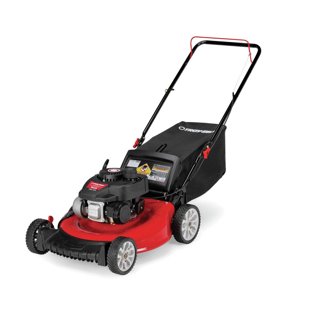 Troy-Bilt 11A-A2SD766 21 in. 140 cc Gas Walk Behind Push Mower with 3-in-1 Cutting TriAction Cutting System [Remanufactured]