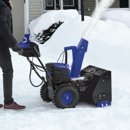 Snow Joe 100-Volt iONPRO 24 in. Cordless Dual-Stage Snow Blower with 2 x 5.0 Ah Batteries and Charger [REMANUFACTURED]