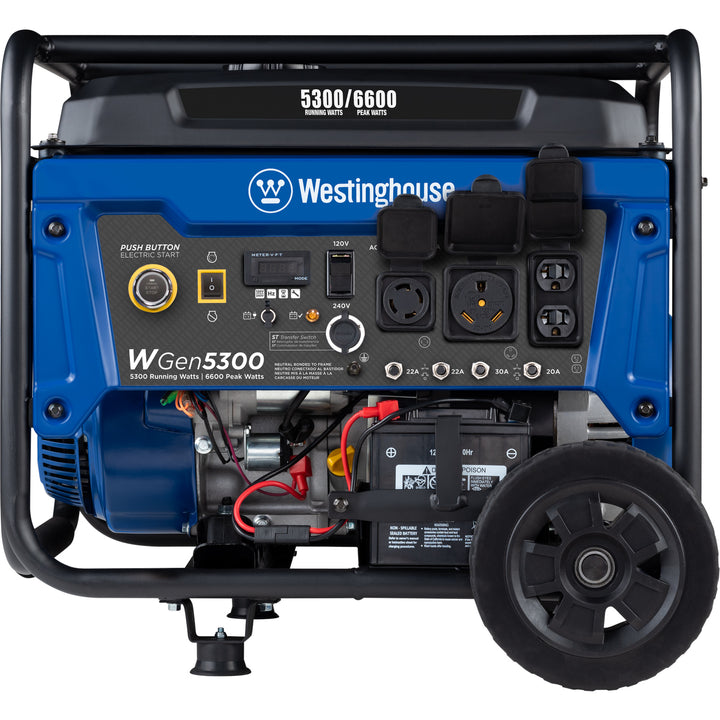 Restored Scratch and Dent Westinghouse WGen 5300-Watt Gasoline Portable Generator (Refurbished)