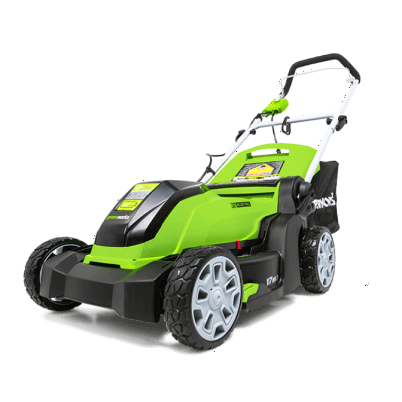 Restored Greenworks 10 Amp 17-inch Corded Electric Lawn Mower (Refurbished)