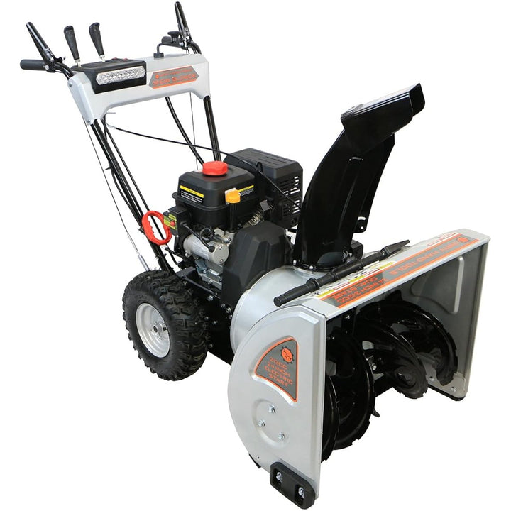 Restored Scratch and Dent Dirty Hand Tools 106371 - Self-Propelled, Dual Stage, 212cc Loncin Engine, 24" Snow Blower (Refurbished)