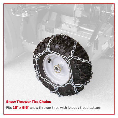 Arnold 490-241-0029 16-Inch x 6.5-Inch Snow thrower Tire Chains
