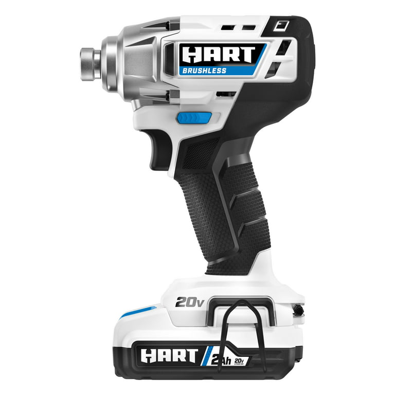 Restored HART 20-Volt Cordless Brushless Impact Driver Kit, (1) 20-Volt 2.0Ah Battery, Gen 2 (Refurbished)