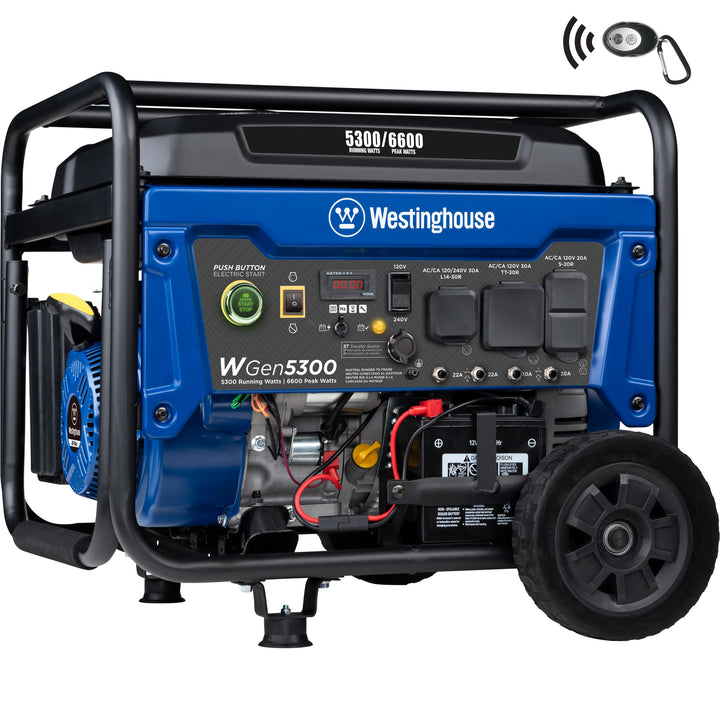 Restored Scratch and Dent Westinghouse WGen 5300-Watt Gasoline Portable Generator (Refurbished)