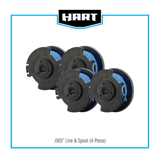 Restored Scratch and Dent HART HAC4065 4 PACK .065" SPOOLS (Refurbished)