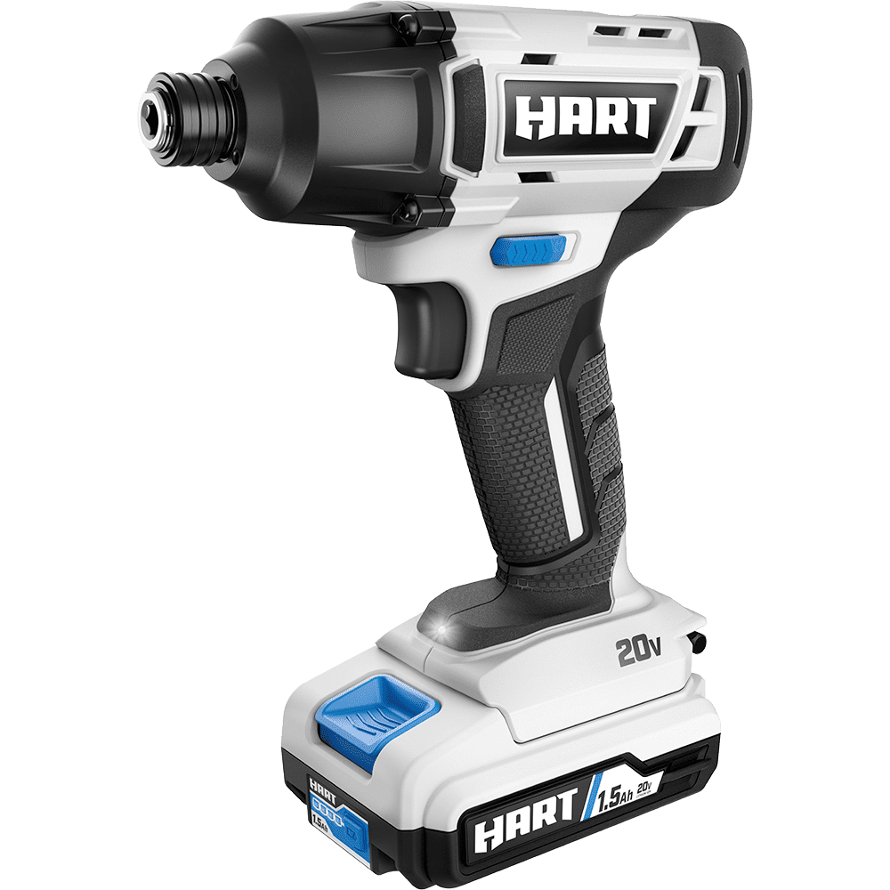 Restored Scratch and Dent HART 20-Volt Cordless Impact Driver Kit, (1) 1.5Ah Lithium-Ion Battery, Gen 2 (Refurbished)