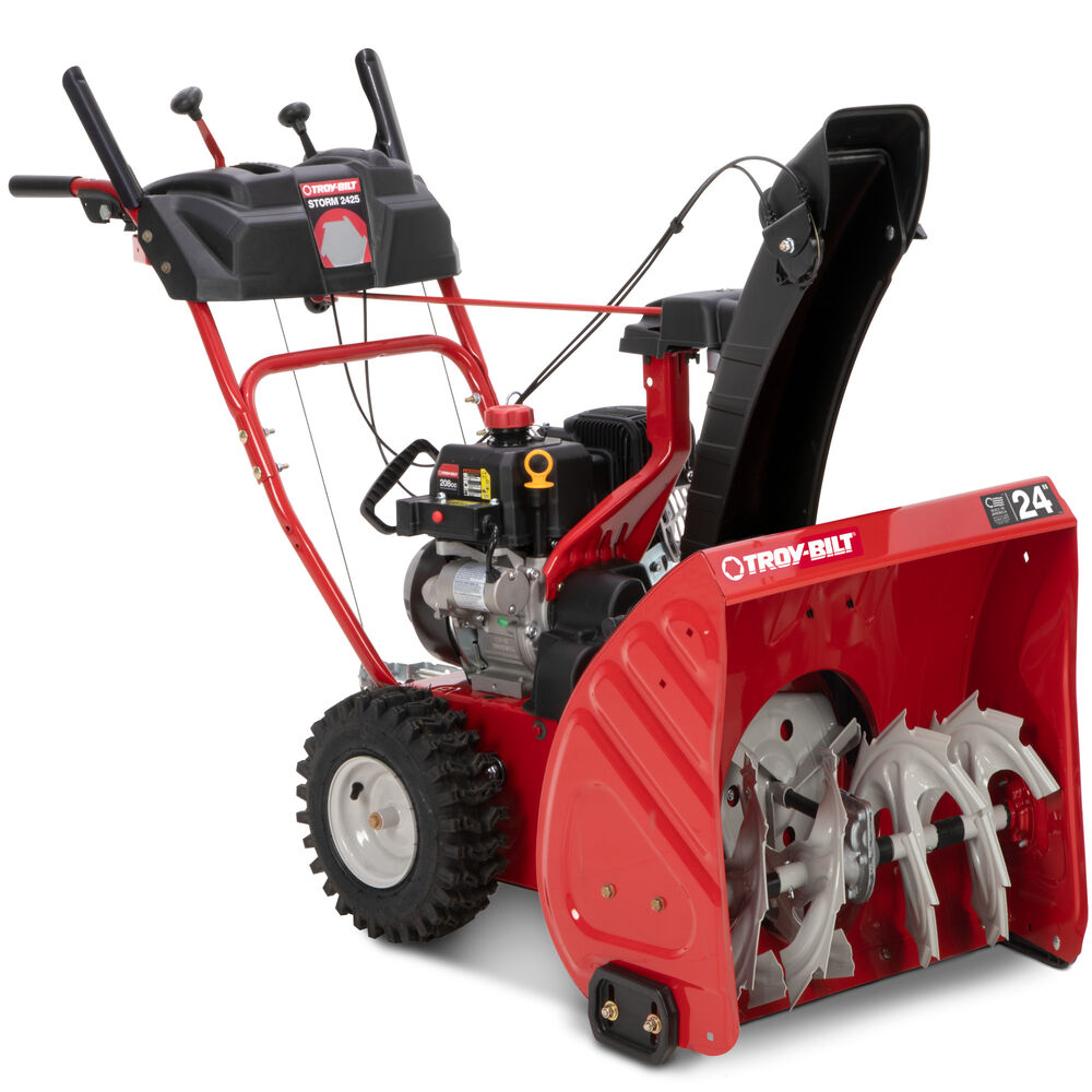 Restored Troy-Bilt Storm 2425 | 24 in. | 208 cc | Two- Stage Gas Snow Blower | Electric Start | Self Propelled (Refurbished)
