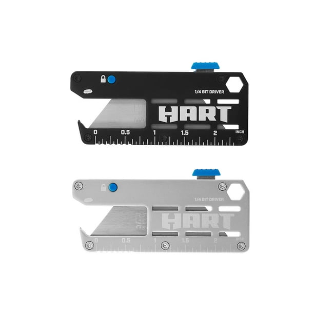 Restored HART 4-in-1 Pocket Tool Utility Knife 2-Pack (Refurbished)