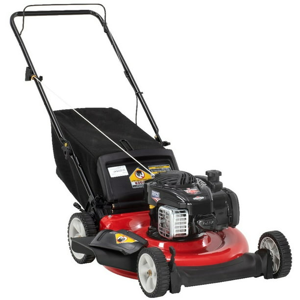 Yard Machines 21" 3-in-1 Gas Push Mower with Rear Bag, Mulching, Side-Discharge Capabilities 140cc [Remanufactured]