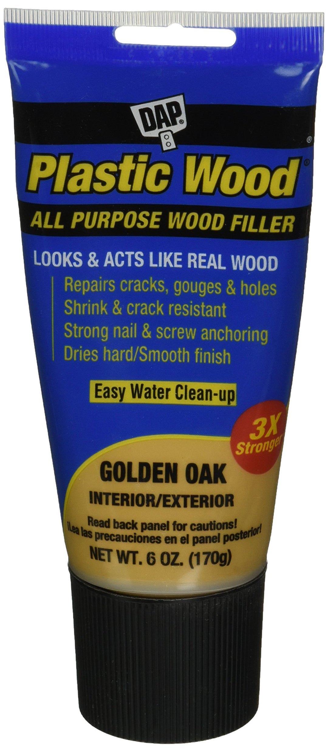 DAP 582 Series 00582 6oz Gold Latex Plastic Wood, Golden Oak