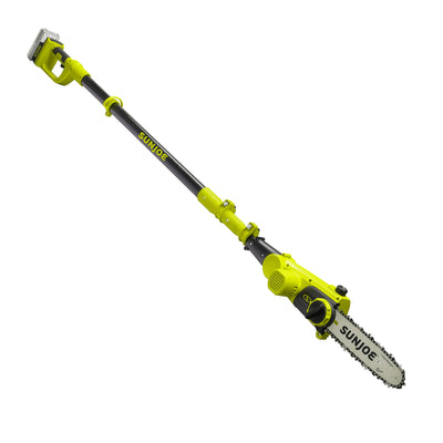 Sun Joe 24V-PS10-LTE 24-Volt iON+ 10-inch Cordless Telescoping Pole Chainsaw, Kit (w/ 2.0-Ah Battery and Charger), Green