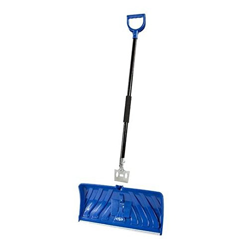 Snow Joe Edge SJEG24 2-In-1 24-Inch Poly Blade Snow Pusher and Ice Chopper, Blue