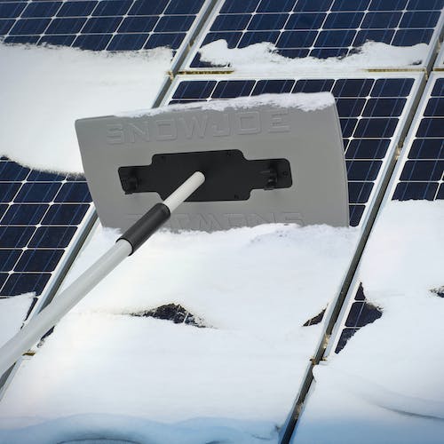 Restored Snow Joe SJBLZD-JMB-GRY2 Jumbo Telescoping Snow Broom + Ice Scraper | 2-Pack | Gray (Refurbished)