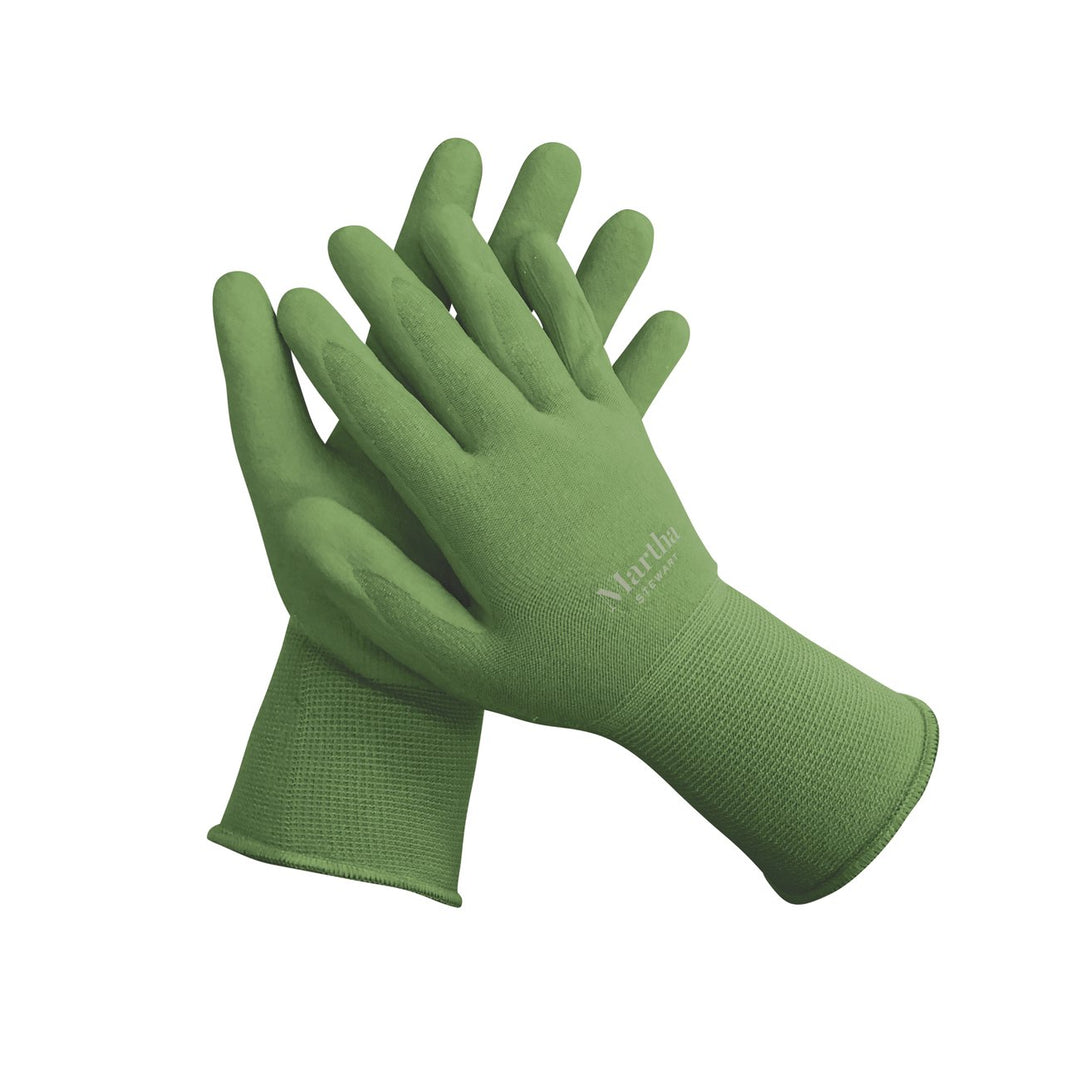 Martha Stewart MTS-GLVNP1-S | Reusable All-Purpose Nitrile Coated Gloves | Non-Slip | Washable | Small