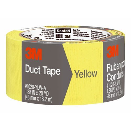 3M COMPANY 1020-YLW-A 2x20YD Yellow Duct Tape