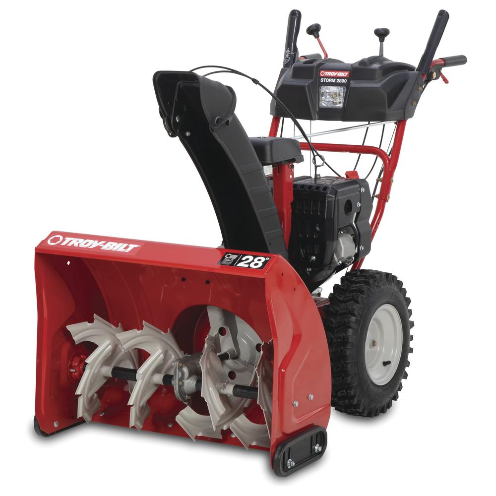Troy-Bilt Storm 2890 | 28-Inch Two-Stage Gas Snow Thrower | 272cc | Electric Start | Includes Snow Blower Cab