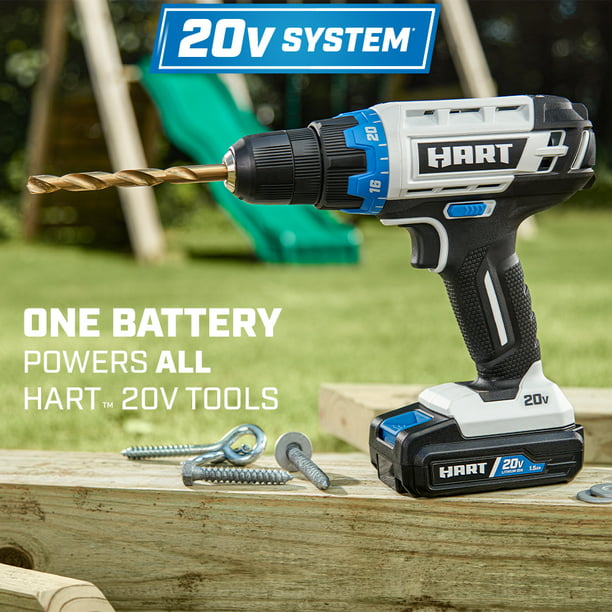 Restored HART 20-Volt Cordless Drill and Impact Combo Kit with (2) 1.5Ah Lithium-Ion Batteries and Charger (Refurbished)