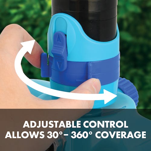 Restored Aqua Joe AJ-MSSBM Turbo Drive 360 Sprinkler | 4 Spray Patterns | Customizable Coverage | 3,740 Sq. Ft. Max Coverage (Refurbished)