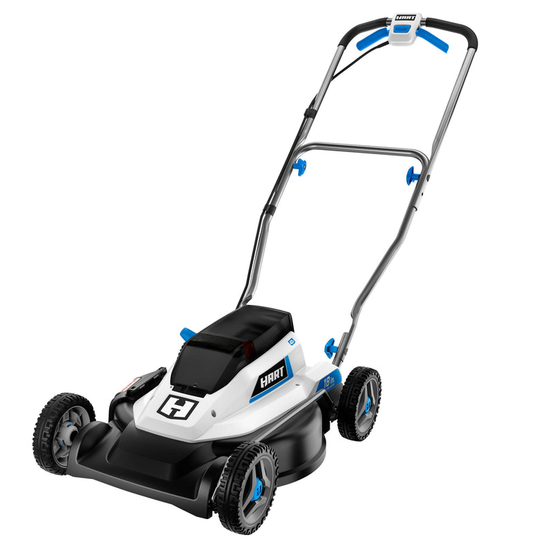 (Restored) HART 40-Volt Cordless 18-inch Push Mower Kit, (1) 6Ah Lithium-Ion Battery & Charger (Refurbished)
